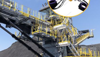Compact and efficient high current slip ring designed for paper mill stackers
